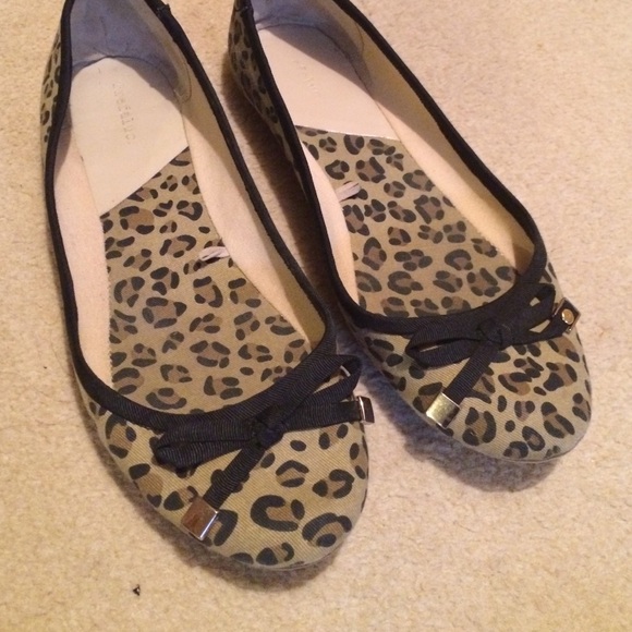 Zara animal print flats