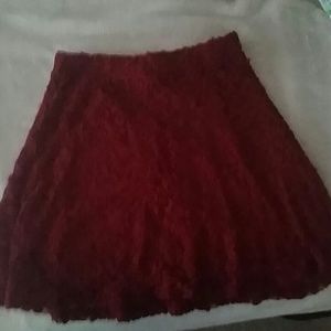 Burgundy skirt