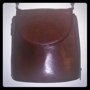 Wilson's Cognac Itallian Leather Crossbody
