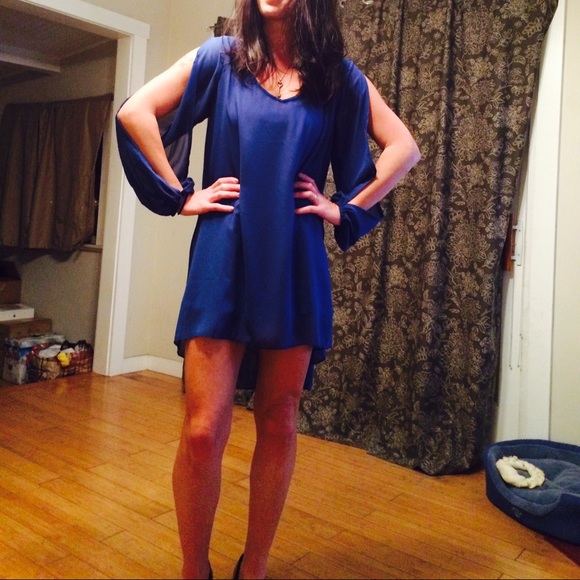 Brand new V-neck short Chiffon A-line dress - Picture 3 of 3