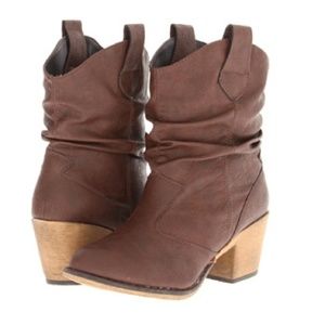 Charles Albert Cowboy Ankle Boots Booties Brown