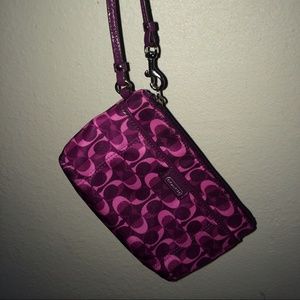 Pink Coach Wristlet NEW