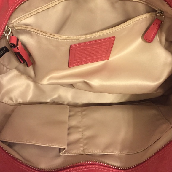 Beautiful Pink Leather Coach Purse - Picture 2 of 3