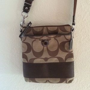 Small Brown Coach Messenger Purse