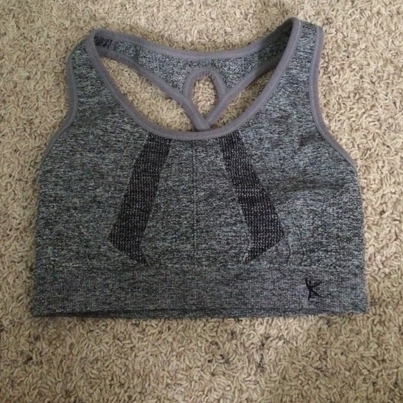 Grey sports bra