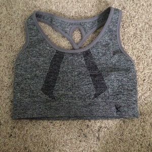 Grey sports bra