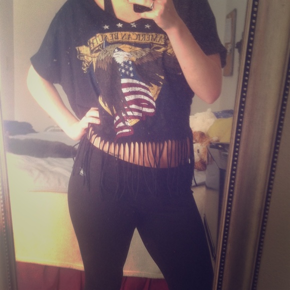 Fringe crop top