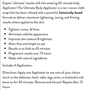 It Works body wraps