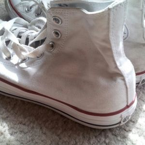 White Hi-Top Converse