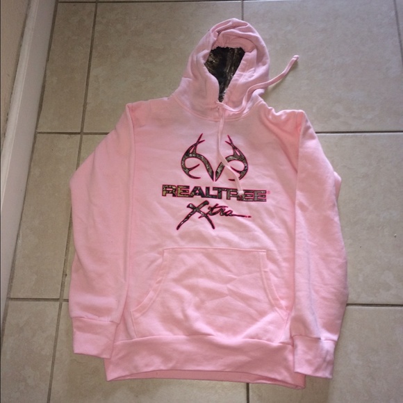 Pink Realtree Camo Pullover Hoodie Sweater