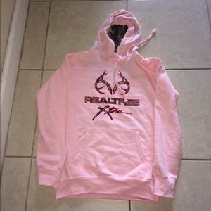 Pink Realtree Camo Pullover Hoodie Sweater