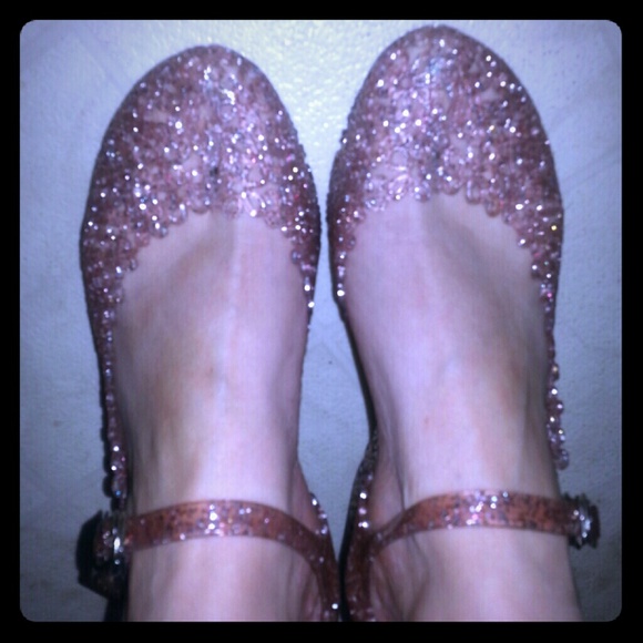 Shushi wedge jelly shoes