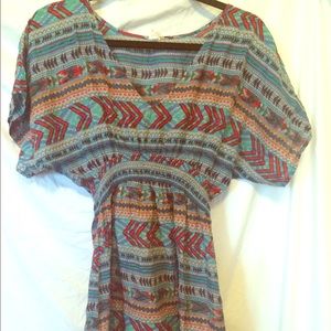 Aztec Patterned Dress