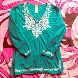 Guess Turquoise Top