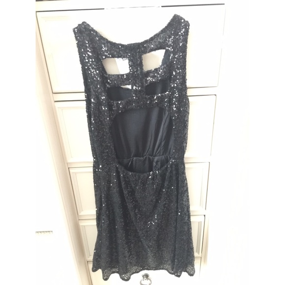 Black Sequin Dress - Picture 2 of 4