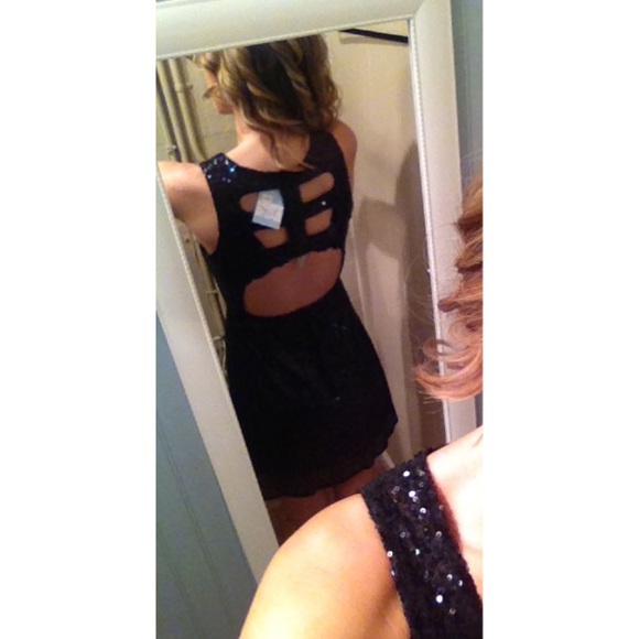 Black Sequin Dress - Picture 4 of 4