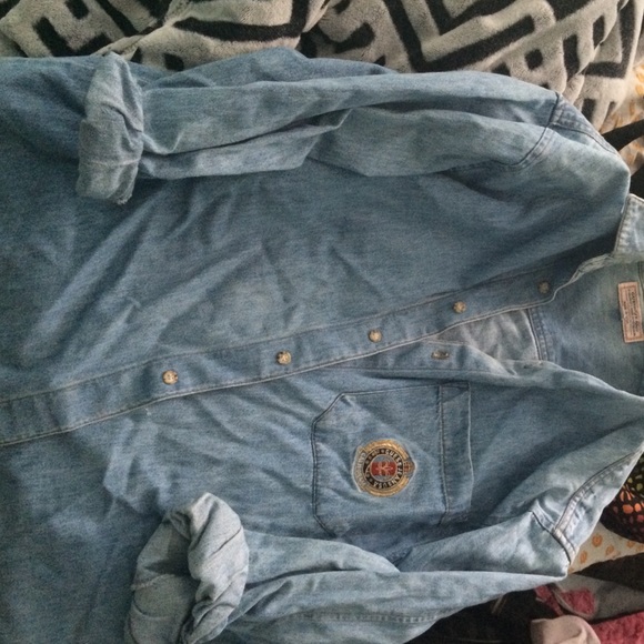 Guess Light wash Denim jacket Oversized