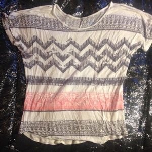 Aztec open shoulder top