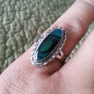 Vintage abalone ring size 6.5