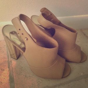 Coach beige high heels!