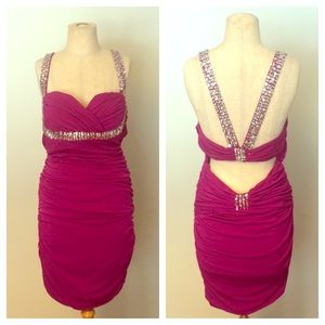 Arden B Hot Pink Vegas Dress