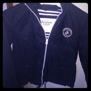 Women's  Abercrombie & Fitch Navy Rain Jacket!