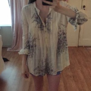 Rebecca Taylor cotton blend blouse/tunic