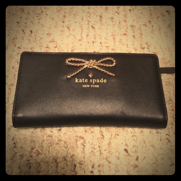 kate spade Clutches & Wallets - Kate Spade gold bow wallet