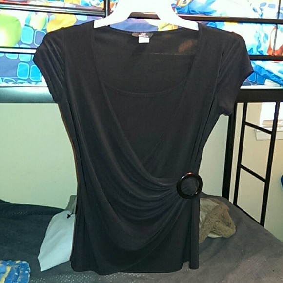 ***Sold***Black dressy top size M