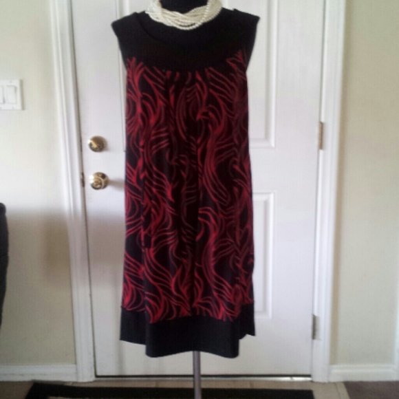 Vintage Red and black glamour dress