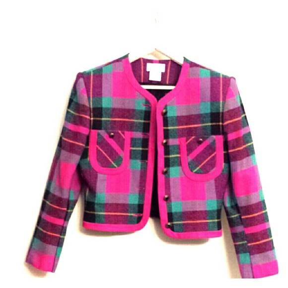 Vintage Plaid Blazer