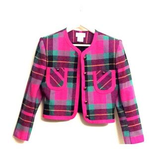 Vintage Plaid Blazer