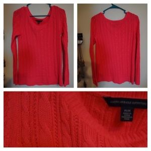 Hot pink knitted sweater