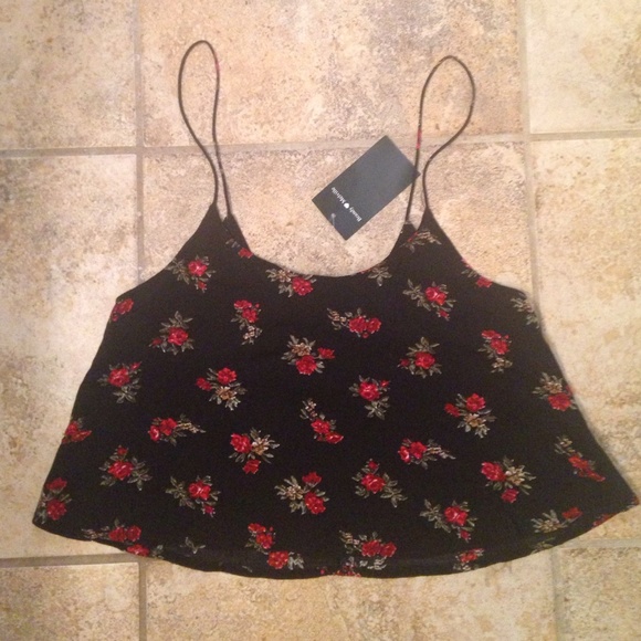 Brandy Melville rose crop top
