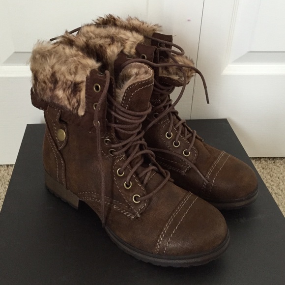 JustFab January Boots in Cognac