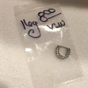 16g Silver Septum Clicker
