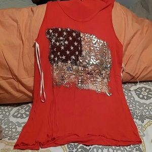 American flag tank