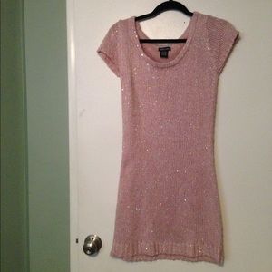 Baby pink sweater tunic