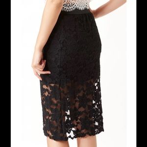Free people lace pencil skirt.