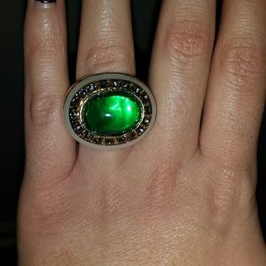 Emerald cocktail ring