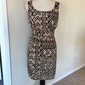 Aztec printed party dress