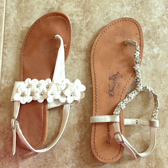 White sandal bundle