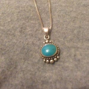 Turquoise Silver Necklace