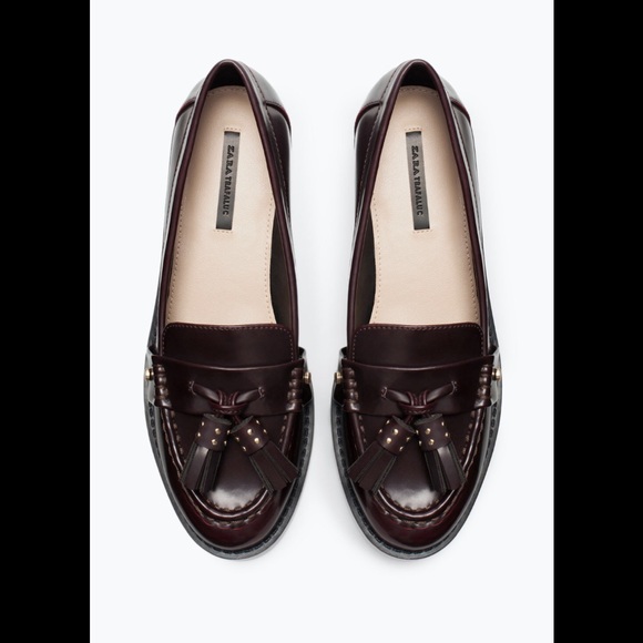 Zara Shoes - Zara TRF moccasin in burgundy