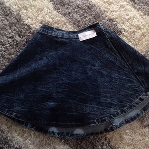 Denim circle skirt