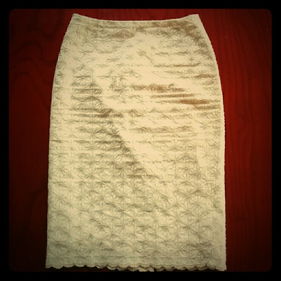 Pamella Roland Silk Pencil Skirt