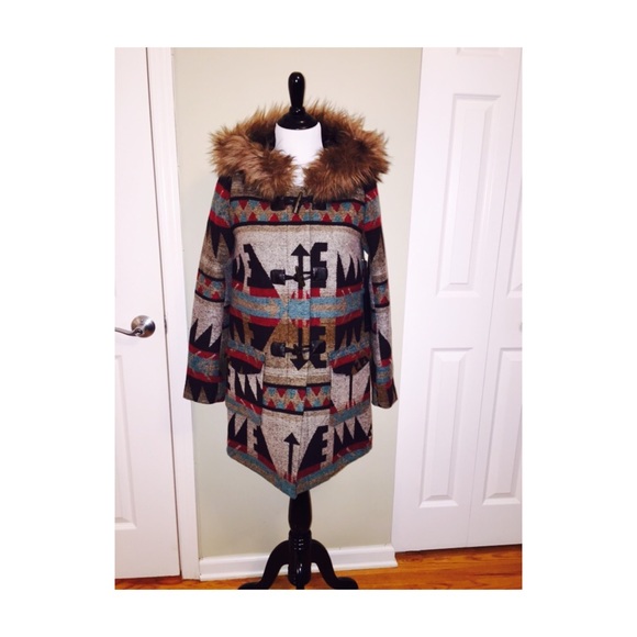 Forever 21 tribal print coat.