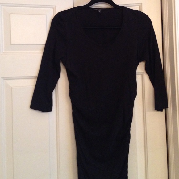 Express | Black ruched dress