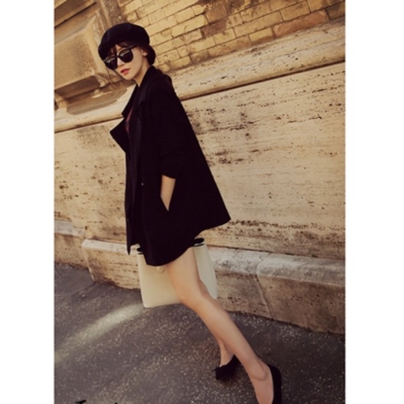 Free people black sweater cardigan