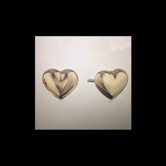 Real gold heart earrings. - Picture 1 of 1